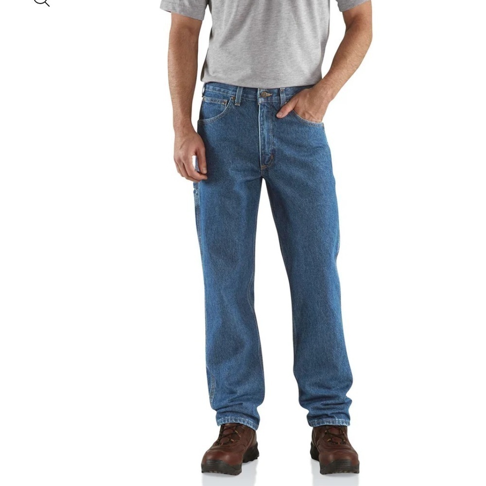 Carhartt Relaxed Fit Tapered Denim Carpenter Jeans Classic Size  42x30